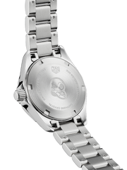 Tag Heuer Aquaracer Quartz Mother of Pearl White Dial Silver Steel Strap Watch for Women - WBD1411.BA0741