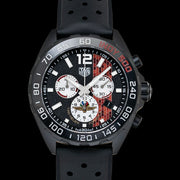 Tag Heuer Formula 1 Indy 500 Limited Edition Chronograph Black Dial Black Rubber Strap Watch for Men - CAZ101AD.FT8024