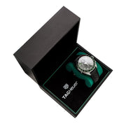 Tag Heuer Formula 1 Calibre 16 Automatic Chronograph Green Dial Black Leather Strap Watch for Men - CAZ2016.FC6473