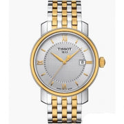 Tissot T Classic Bridgeport Quartz Silver Dial Two Tone Mesh Bracelet Watch For Men - T097.410.22.036.00