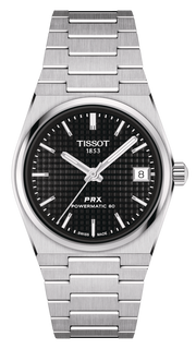 Tissot PRX Powermatic 80 Black Dial Silver Steel Strap Watch for Men - T137.207.11.051.00