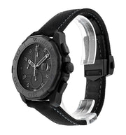 Tag Heuer Aquaracer Automatic Chronograph Special Edition Titanium Grey Dial Black Leather Strap Watch for Men - CAY218B.FC6370