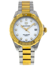 Tag Heuer Aquaracer White Mother of Pearl Dial Watch for Women - WBD1322.BB0320