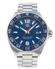 Tag Heuer Formula 1 Quartz Blue Dial Silver Steel Strap Watch for Men - WAZ1010.BA0842