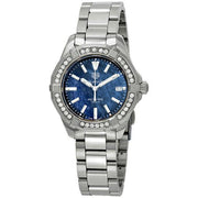 Tag Heuer Aquaracer Quartz Diamonds Blue Dial Silver Steel Strap Watch for Women - WAY131N.BA0748