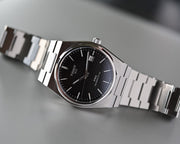 Tissot PRX Powermatic 80 Black Dial Silver Steel Strap Watch For Men - T137.407.11.051.00