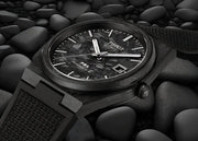 Tissot PRX Powermatic 80 Carbon Black Dial Black Rubber Strap Watch for Men - T137.907.97.201.00