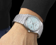 Tissot PRX Powermatic 80 Ice Blue Tiffany Dial Silver Steel Strap Watch for Men - T137.407.11.351.00