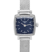Tissot Lovely Square Blue Dial Silver Mesh Bracelet Watch For Women - T058.109.11.041.00