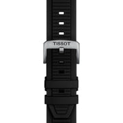 Tissot T Race Chronograph White Dial Black Rubber Strap Watch For Men - T141.417.17.011.00