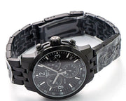 Tissot PRC 200 Chronograph Black Dial Black Steel Strap Watch For Men - T114.417.33.057.00