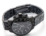 Tissot PRC 200 Chronograph Black Dial Black Steel Strap Watch For Men - T114.417.33.057.00