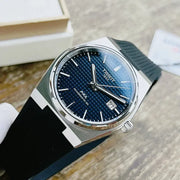 Tissot PRX Powermatic 80 Blue Dial Black Rubber Strap Watch for Men - T137.407.17.041.00