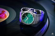 Tissot PRX Quartz Green Dial Steel Silver Steel Strap Watch for Men - T137.410.11.081.00