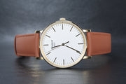 Tissot T Classic Everytime White Dial Brown Leather Strap Watch For Men - T109.410.36.031.00