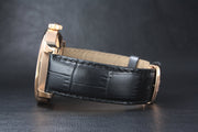 Tissot T Classic Le Locle Automatic Black Dial Black Leather Strap Watch For Men - T41.5.423.53