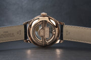 Tissot T Classic Le Locle Automatic Black Dial Black Leather Strap Watch For Men - T41.5.423.53