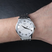 Tissot T Classic Tradition Silver Dial Silver Steel Strap Watch For Men - T063.610.11.038.00