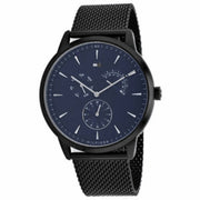 Tommy Hilfiger Brad Quartz Blue Dial Black Mesh Bracelet Watch For Men - 1710392