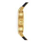 Tory Burch Collins White Dial Black Leather Strap Watch for Women - TBW1205