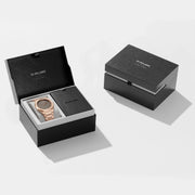 D1 Milano Ultra Thin Grey Dial Gold Steel Strap Watch for Men - D1-UTBJ08