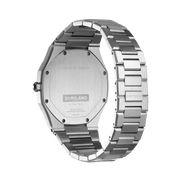 D1 Milano Ultra Thin Blue Dial Silver Steel Strap Watch for Men - D1-UTBJ09