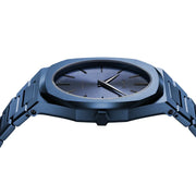 D1 Milano Ultra Thin Midnight Dial Blue Steel Strap Watch for Men- D1-UTBJ21