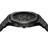 D1 Milano Ultra Thin Two Tone Black Steel Strap Watch for Men - D1-UTBJ31