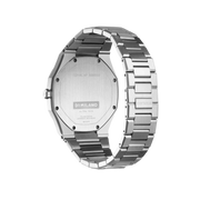 D1 Milano Ultra Thin Green Dial Silver Steel Strap Watch for Men - D1-UTBJ37