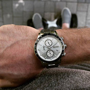 Hugo Boss Rafale Competitive Sport Chronograph Silver Dial Silver Steel Strap Watch for Men - 1513511