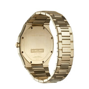 D1 Milano Ultra Thin Malachite Green Dial Gold Steel Strap Watch for Men - D1-UTBJ30