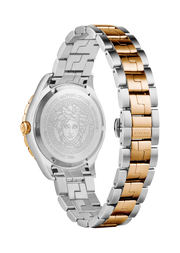 Versace Hellenyium Quartz Brown Dial Two Tone Steel Strap Watch For Men - V11040015