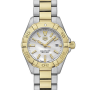 Tag Heuer Aquaracer Mother of Pearl Dial Two Tone Steel Strap Watch for Men - WBD1420.BB0321
