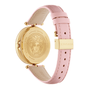 Versace Palazzo Empire Pink Dial Pink Leather Strap Watch for Women - VCO030017