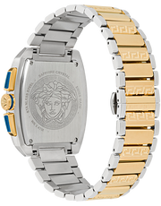 Versace Dominus Chronograph Blue Dial Two Tone Steel Strap Watch For Men - VE6H00723