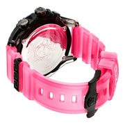Versace Icon Active Chronograph Black Dial Pink Rubber Strap Watch For Men - VEZ700221