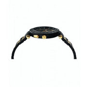 Versace V-Race Analog Quartz Black Dial Two Tone Steel Strap Watch For Men - VEBV00619