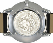 Versace V Urban Black Dial Black Leather Strap Watch for Men - VELQ00119