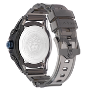 Versace icon Active Chronograph Black Dial Black Silicone Strap Watch For Men - VEZ700622