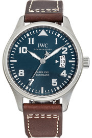 IWC Pilots Watch Mark XVII Edition Le Petit Prince Blue Dial Brown Leather Strap Watch for Men - IW326506
