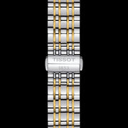 Tissot T Classic Carson Quartz White Dial Two Tone Steel Strap Watch for Men - T085.410.22.011.00