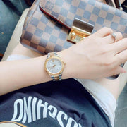 Versace Hellenyium Silver Dial Two Tone Steel Strap Watch for Women - V12030015