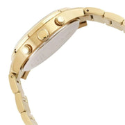 Guess Analog Chronograph Gold Dial Gold Steel Strap Watch for Men - W0075G5