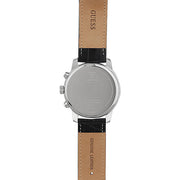 Guess Horizon Chronograph Quartz Black Dial Blue Leather Strap Watch For Men - W0380G3