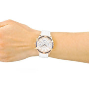 Guess Catalina White Dial White Silicon Strap Watch For Women - W0562L1