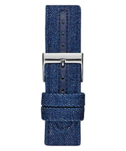 Guess Legacy Analog Blue Dial Blue Denim Strap Watch for Men - W1058G1