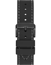 Guess Odyssey Quartz Black Dial Black Silicone Strap Watch For Men - W1108G3