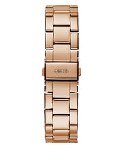 Guess G Twist Diamonds Rose Gold Dial Rose Gold Steel Strap Watch For Women - W1201L3