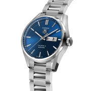 Tag Heuer Carrera Automatic Blue Dial Silver Steel Strap Watch for Men - WAR201E.BA0723