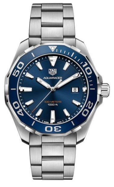 Tag Heuer Aquaracer Henrik Lundqvist Special Edition Blue Dial Silver